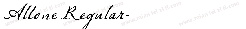 Altone Regular字体转换